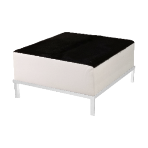 XL Hocker weiss mit Husse 3570